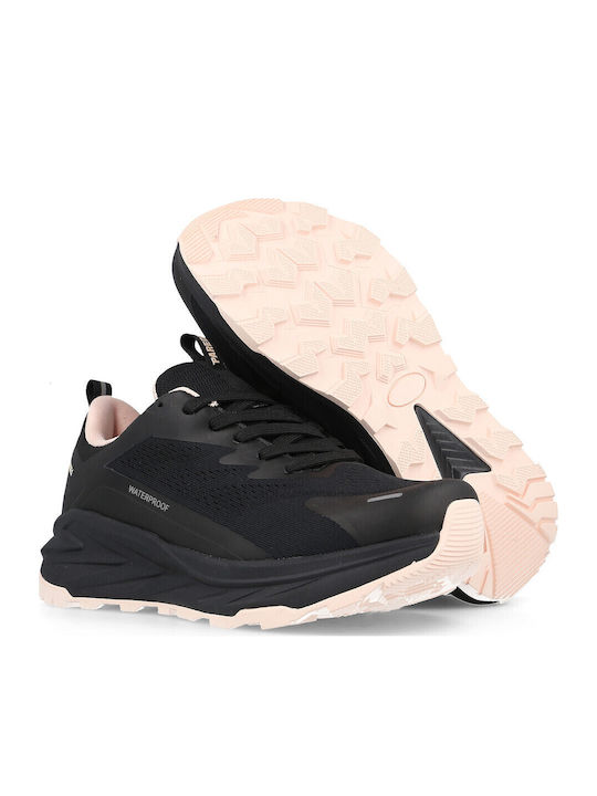 "Paredes" Γυναικεία Ανατομικά Sneakers Μαύρο - Ροζ LT 26698 - Image 3
