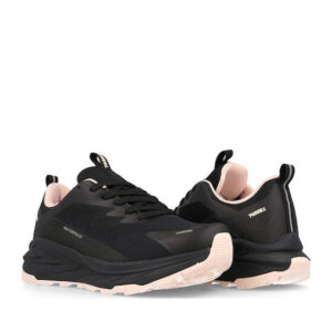 "Paredes" Γυναικεία Ανατομικά Sneakers Μαύρο - Ροζ LT 26698
