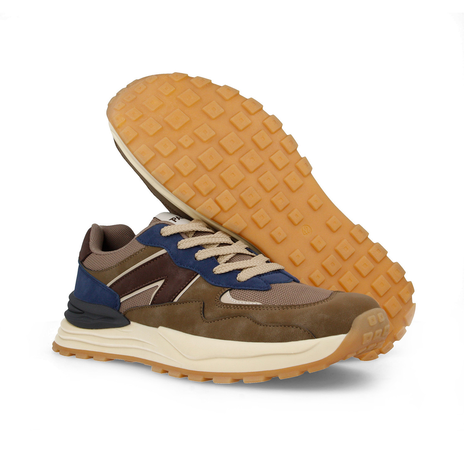 Paredes Ανδρικά Casual Sneakers Pedralba, Kαφέ-Mπλε - Image 2