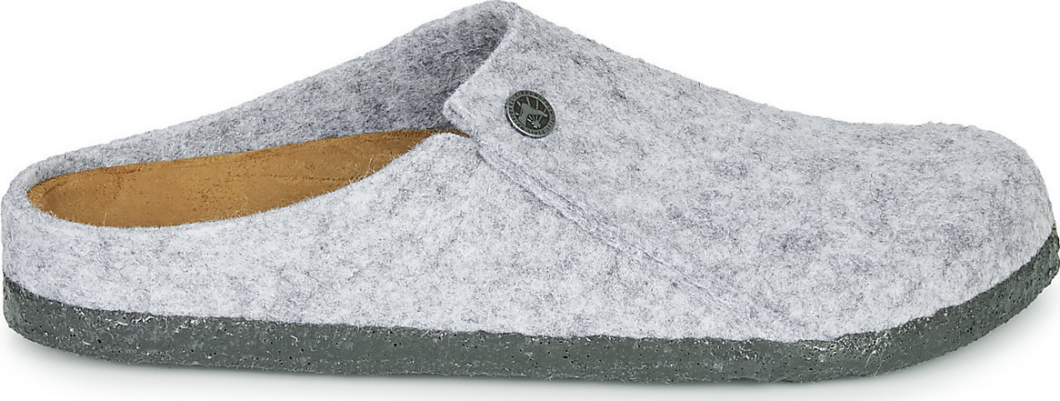 "Birkenstock" 'Zermatt' Wool Regular Fit (Κανονικό Μέγεθος) Παντόφλα, Light Gray 1015080 - Image 2