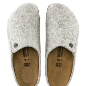 "Birkenstock" 'Zermatt' Wool Regular Fit (Κανονικό Μέγεθος) Παντόφλα, Light Gray 1015080