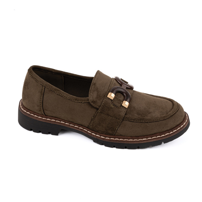 "Level" Anatomic Γυναικεία Ανατομικά Loafers 6610 Σε Πράσινο Χρώμα